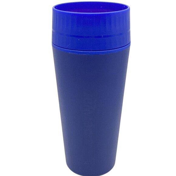 Tupperware 360 Insulated Commuter Mug 16 oz Hot or Cold Beverage Tokyo Blue - Picture 1 of 5